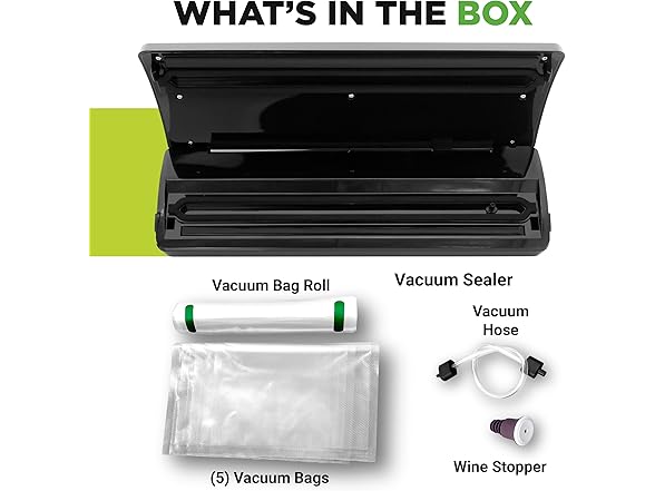 NutriChef Vacuum Sealer & Starter Kit