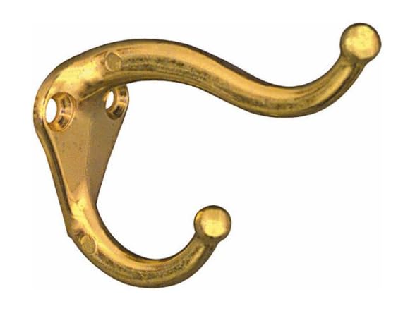 National Hardware Coat/Hat Hook Brass