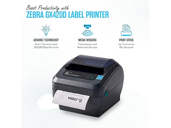 Zebra Thermal Desktop Label Printer