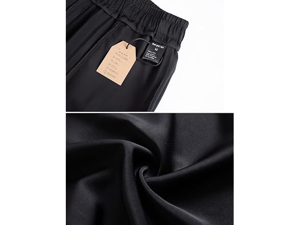 Heipeiwa Women (XS) Straight Wide Leg Satin Pants
