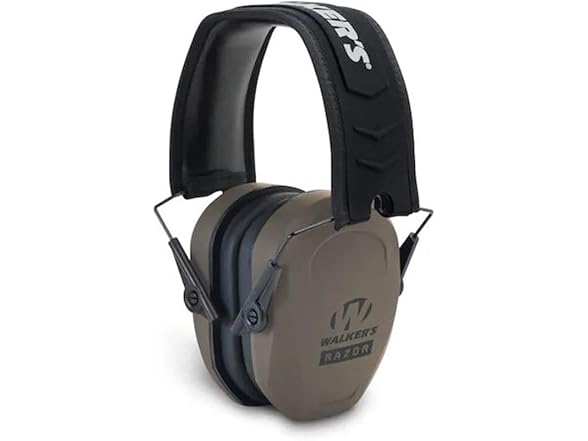 Walker's Razor Slim Passive Earmuff - Earth