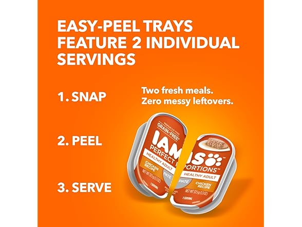 24PK IAMS Perfect Portions Healthy Adult Wet Cat Food