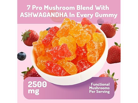 Ashwagandha and Mushroom Gummies