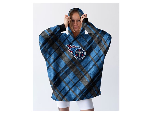 NFL Sherpa Flannel Hoodie Blanket - Choose Team