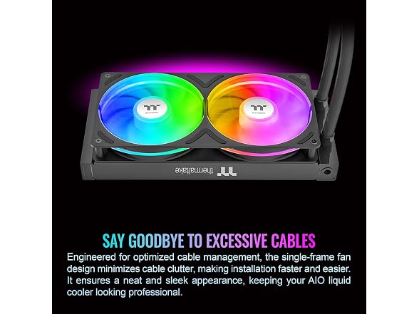 Thermaltake TH240-S V3 ARGB CPU Liquid Cooler 240mm