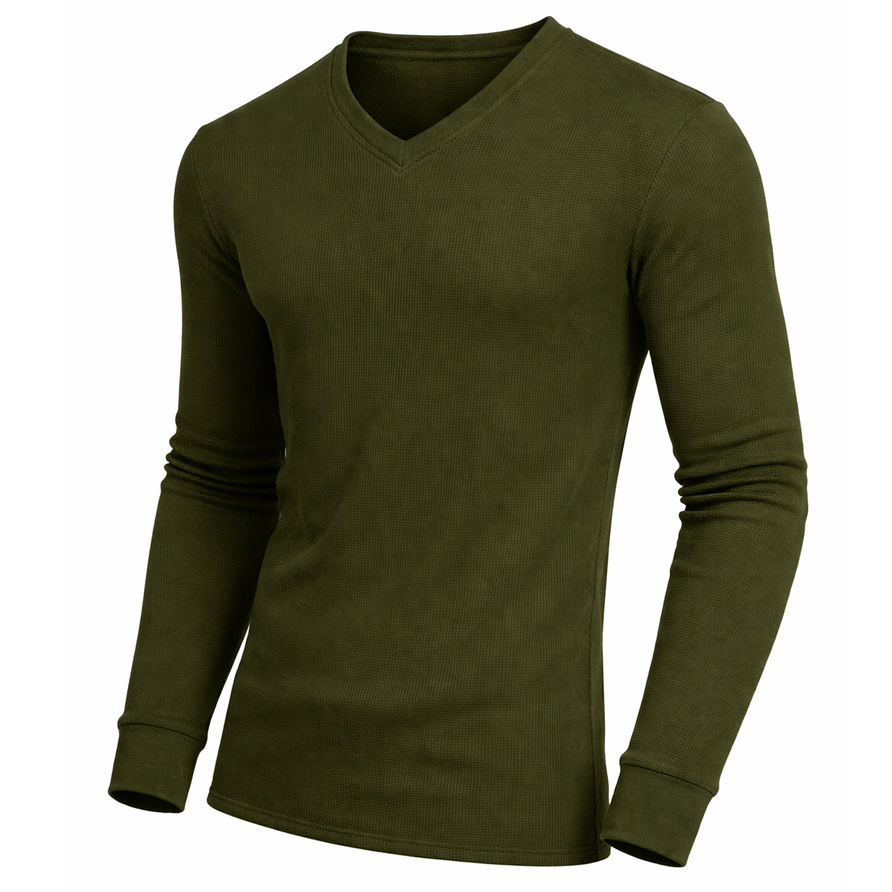 3Pk Mens L/S Thermal V-Neck Shirt - Gallery 17