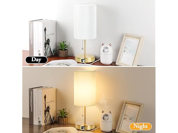 Lakumu 2 Sets Table Lamps with 2 USB