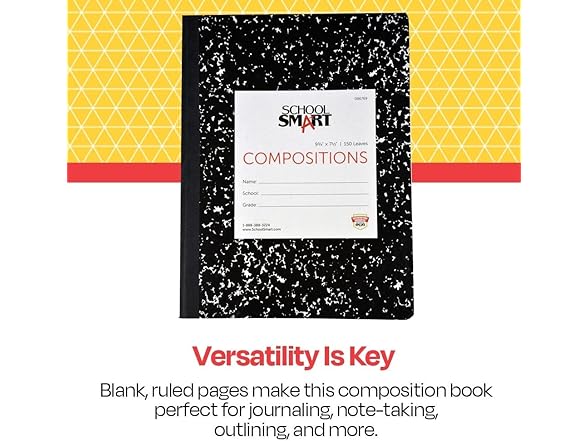 School Smart Composition Book 150sh