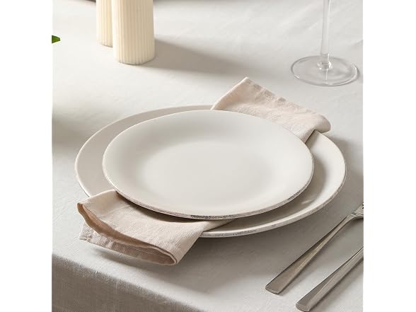 Stone Lain Essence 12-Piece Dinnerware Set Stoneware, White