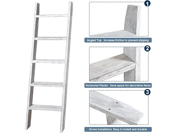 Natsukage 5-Shelf Blanket Ladder