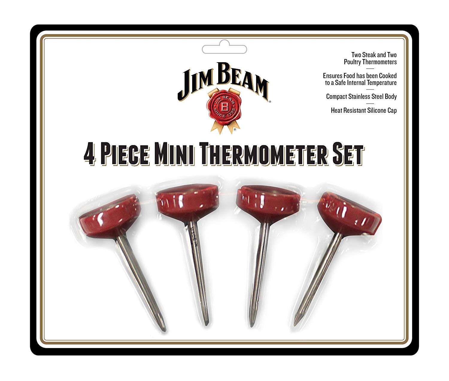 Jim Beam Grill Thermometer 4-Piece Set - Gallery 6