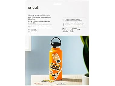 $6.29 Cricut Printable Waterproof Sticker Set - Transparent dealfomo
