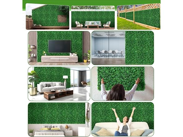 Moeput 12Pc 20 X 20 Artificial Boxwood Panels - Gallery 9