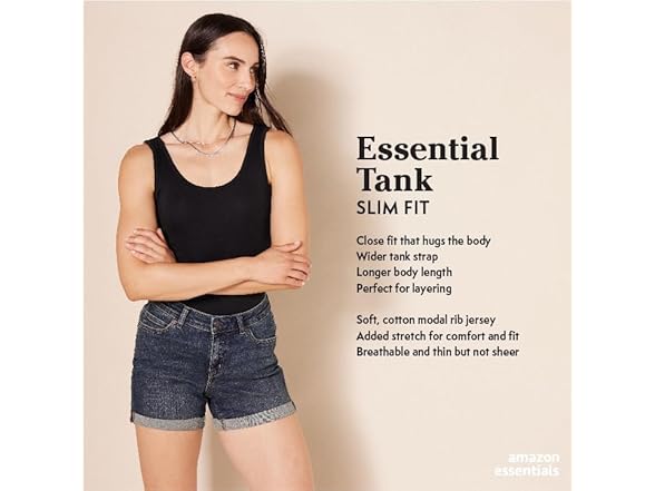 Amazon Essentials Women's Slim-Fit Tank 