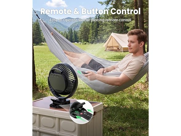 8" Clip on Fan, 20000mAh Rechargeable Fan