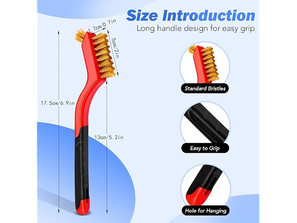 TOSEERY CON-03 Wire Brush Set