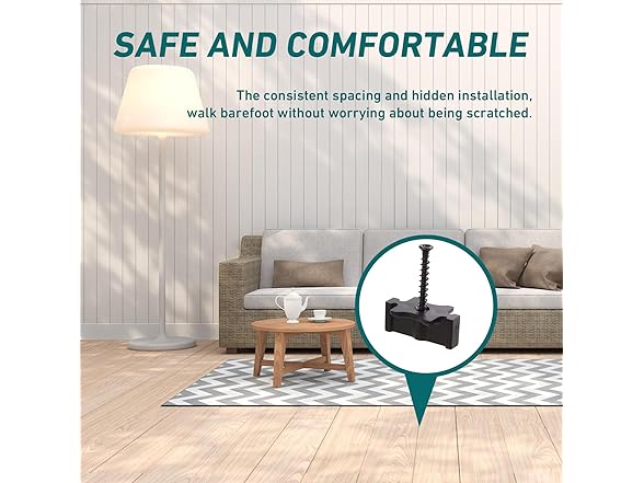 1000pk Deck Board Fasteners T Clips