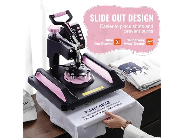 Heat Press Machine, 12 x 15 inch, 8 in 30oz