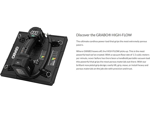 GRABO GHF-V1 High Flow Black Suction Tool Kit