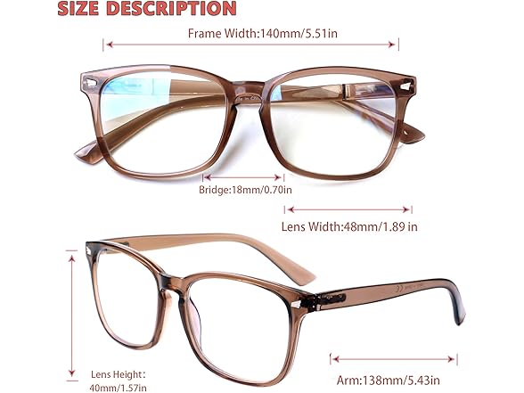 8 PK Spring Hinge Reading Glasses
