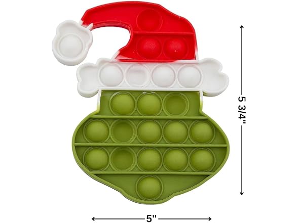 Dr. Seuss The Grinch Lotsa Pops Popping Silicone Toys 6 Pieces