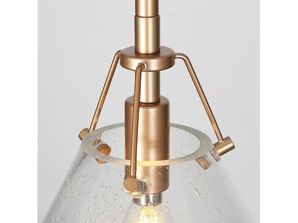 KSANA Gold Pendant Light Seeded Glass