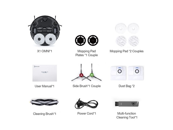 ECOVACS DEEBOT X1 OMNI ROBOT VACMOP