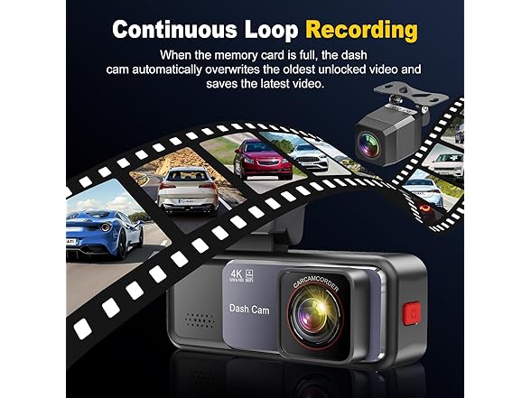 Lgueati Rear and Front Dash Cam