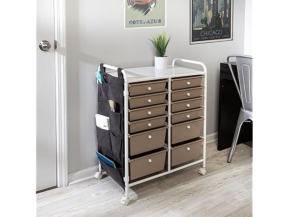 Honey Can Do 12-Drawer Metal Cart