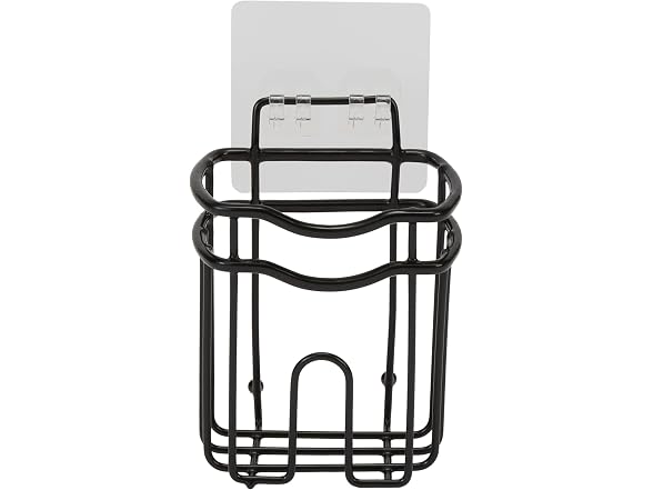 Bath Bliss Ultimate 3 Piece Adhesive Shower Caddy Set Black