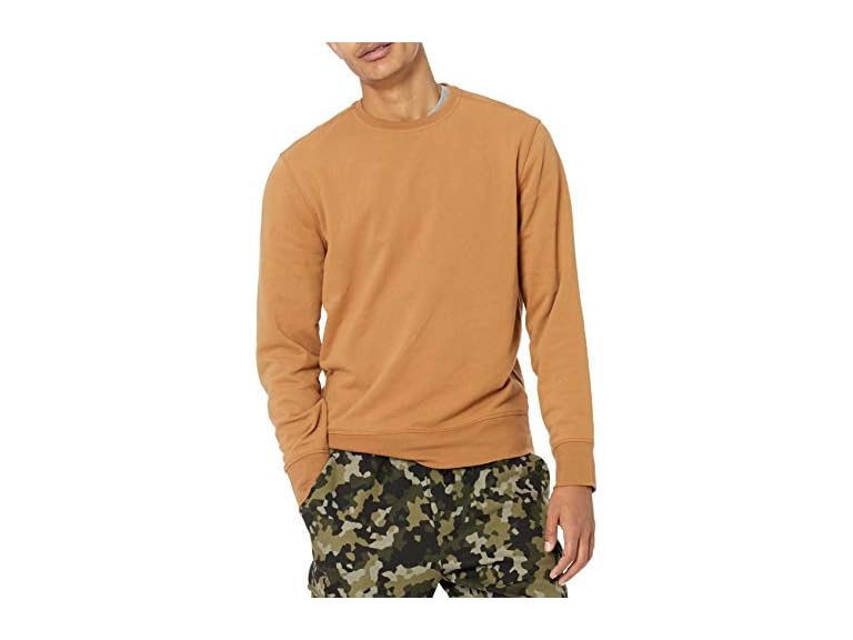Amazon Essentials Mens Long Sleeve Lightweight Fleece French Terry Crewneck Sweatshirt