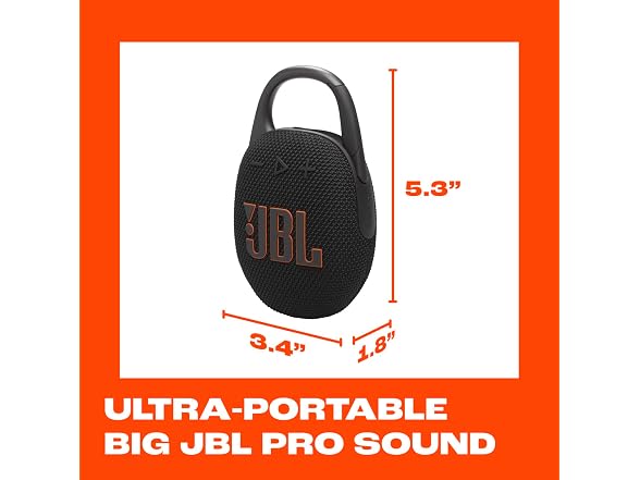 (NEW) JBL Clip 5 Waterproof & Dustproof Bluetooth Speaker