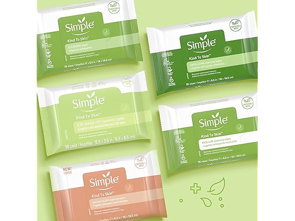 Simple Kind to Skin Facial Wipes Gentle