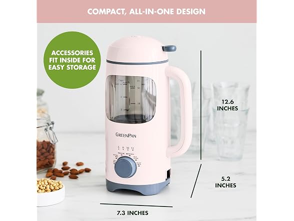 GreenPan 30oz Nut Milk Maker Machine