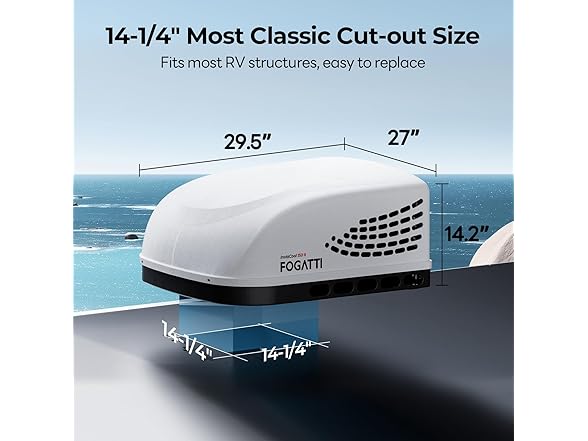 FOGATTI 15000BTU RV Air Conditioner, Rooftop RV Air Conditio (Open Box)