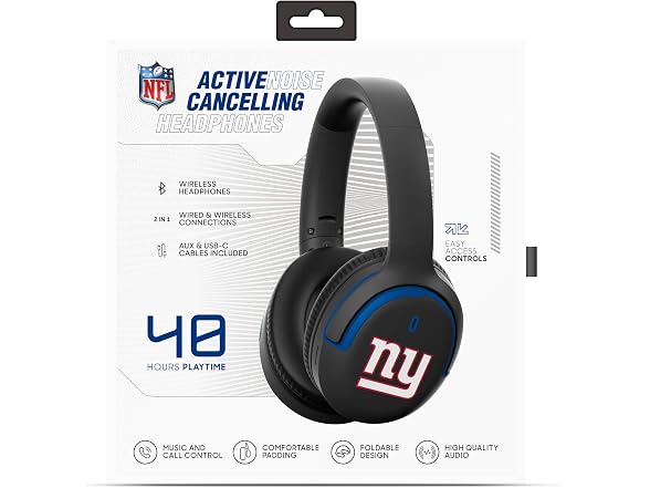 NEW YORK GIANTS Noise Cancel Headphones