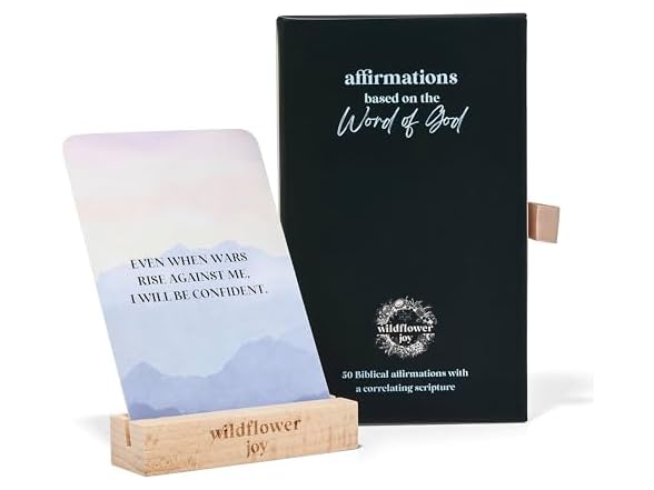 WildFlower Christian Affirmation Cards, 50pc