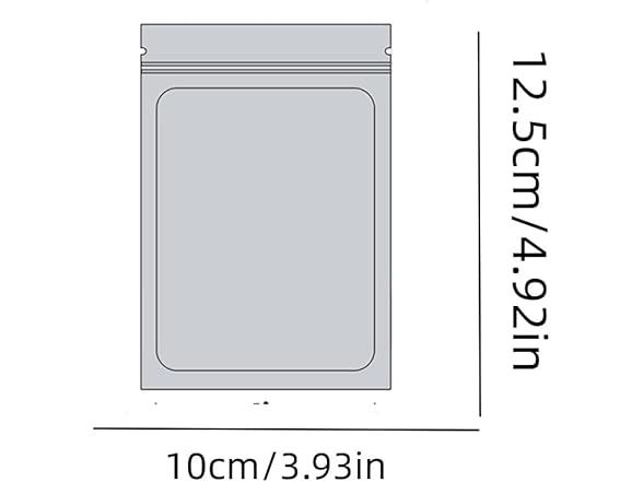 100pcs Mylar Bags, 3.5g Bags
