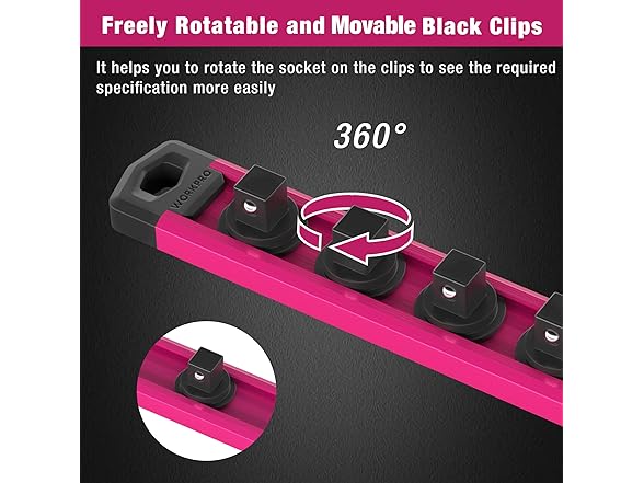 WORKPRO Magnetic Socket Organizer (Your Choice)