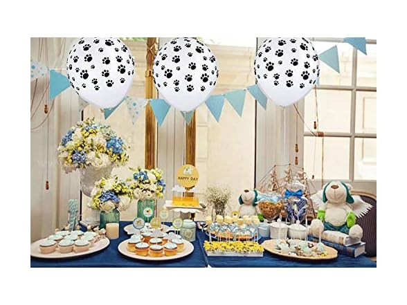 12 Inch Puppy Dog Paw Print Balloons