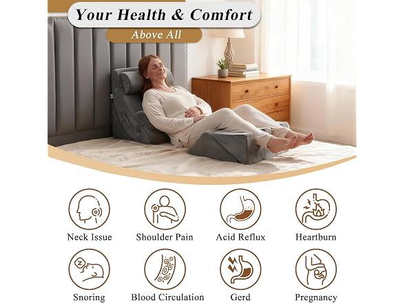 Axelrod 6-Pc Orthopedic Bed Wedge Set