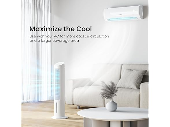 TOSOT Evaporative Air Cooler, 43" Tower Fan