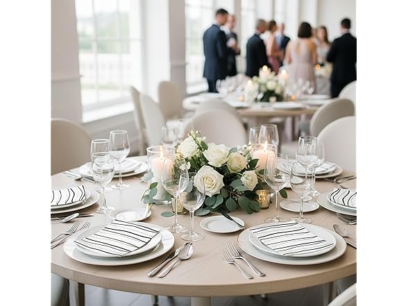 Waves Paper Napkins 6.5" 20pk