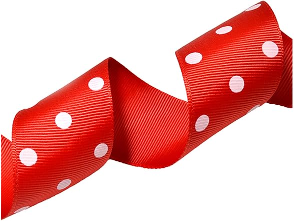 Morex Grosgrain Dot Ribbon, 1-1/2-Inch by