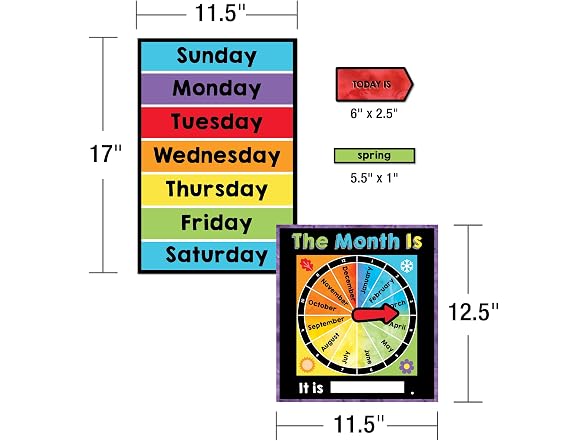 Carson Dellosa Celebrate Learning 86 pc Set Wall Calendar