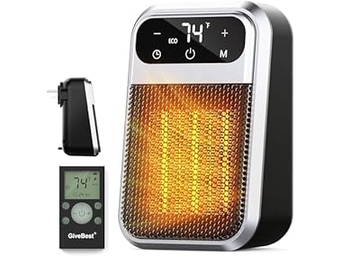 $10.5 Givebest Cyber 800W Plug in Heater with ECO Mode Save Energy dealfomo