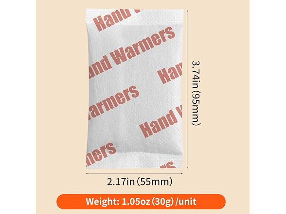 100 Pack Disposable Hand Warmers