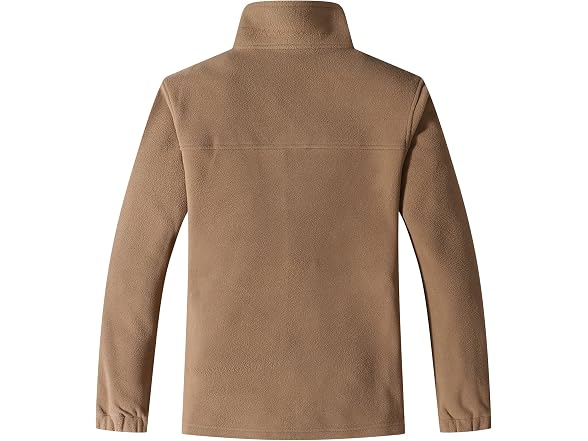 Gimecen Men Lightweight Full Zip Soft Polar Coat