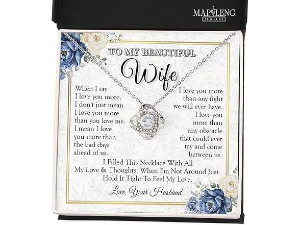 To My Wife Love Knot Necklace