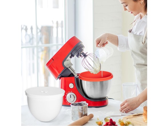 COOBL 5 QT Silicone Mixer Bowl Liners 3-Set with Lids